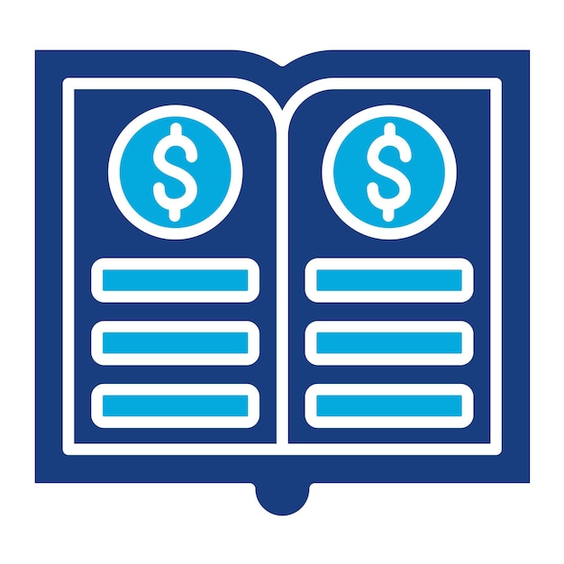general ledger duotone illustration