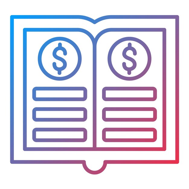 General Ledger icon vector image Can be used for Accounting