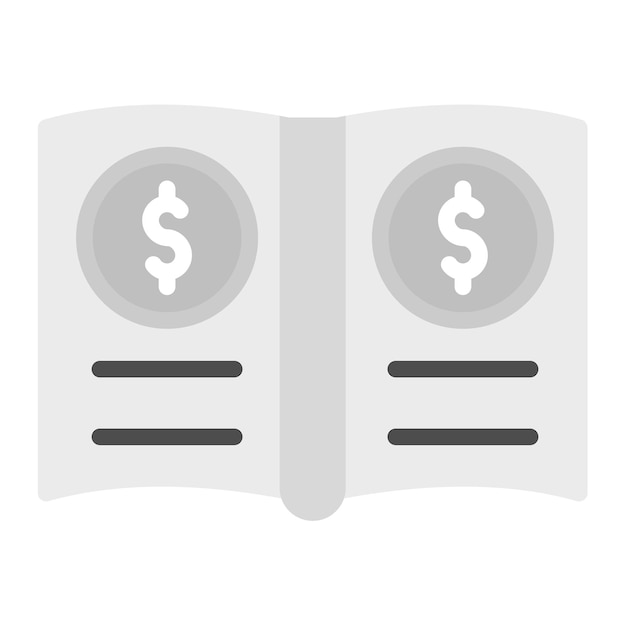 general ledger icon vector image can be used for documents and files
