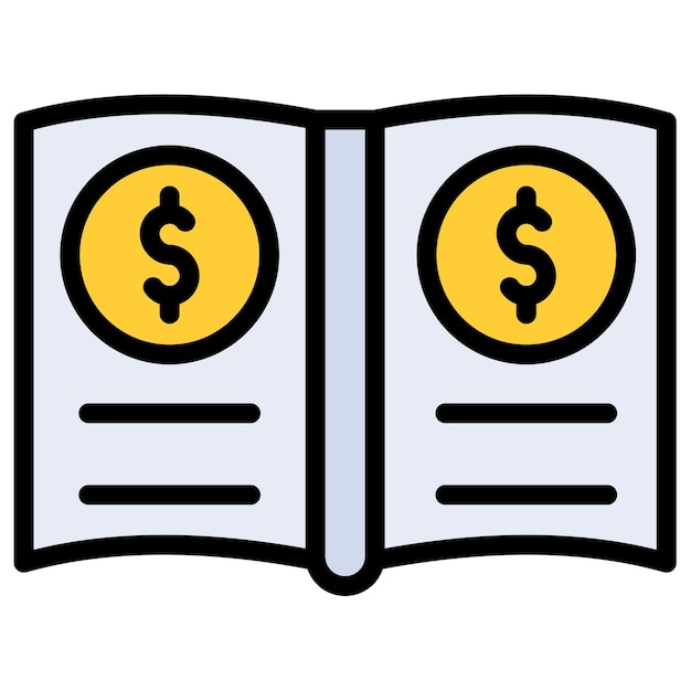 general ledger icon vector image can be used for documents and files