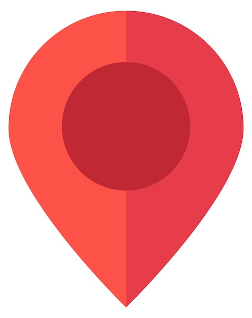 Geo pin icon Location marker Red pointer