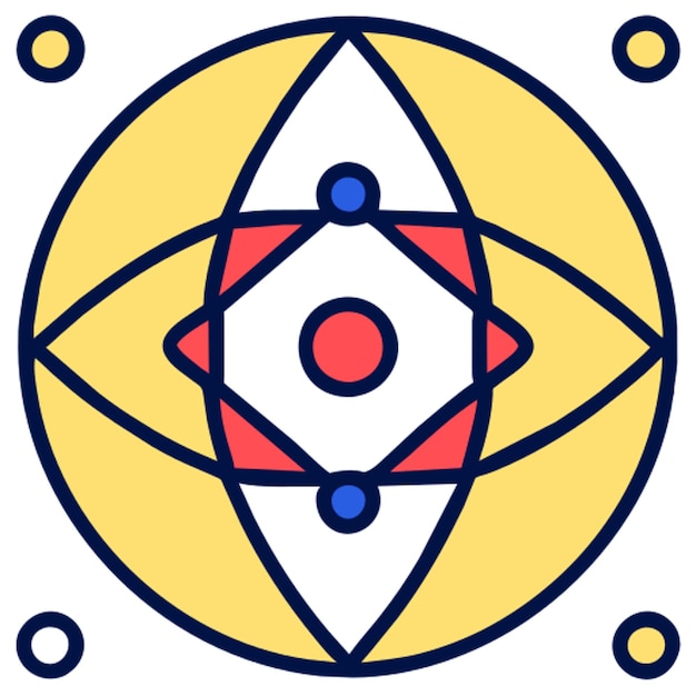 geometric abstraction create an abstract avatar using geometric shapes and patterns added color icon