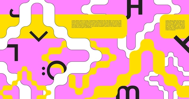 Geometric background for video social media site Modern shapes with place for your inscription