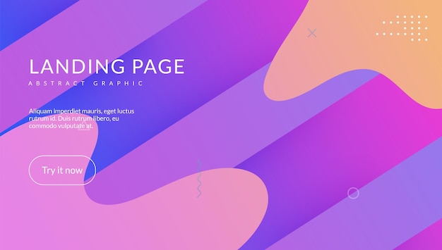 Geometric Background Graphic Paper Horizontal Template Purple