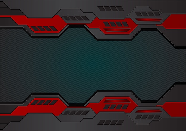 geometric background red and black color for business and technology