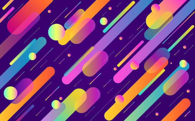 Geometric background. Trendy gradient shapes composition