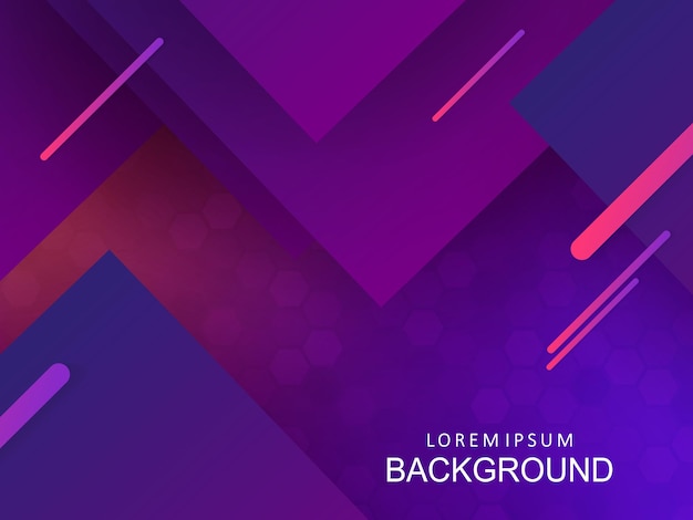 Geometric background with a gradient of blue and purple shades with a set of squares and stripes.