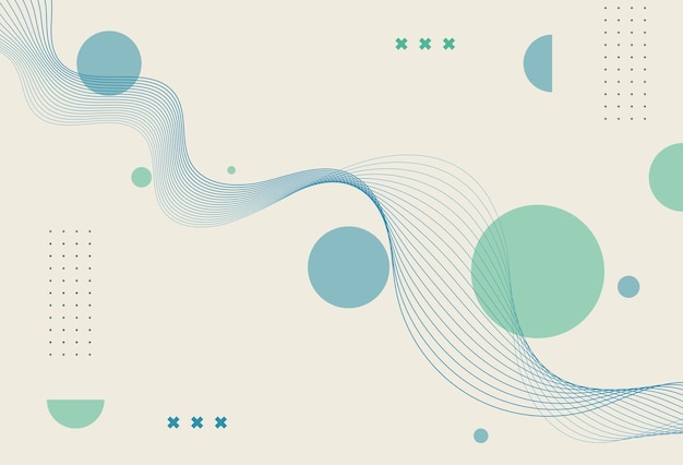 geometric backgroundgreen shape wave colorful