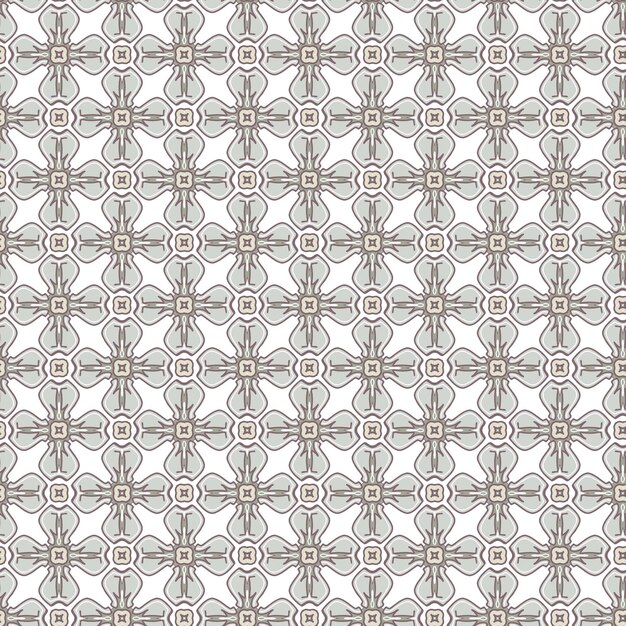 geometric biege seamless pattern black on white background