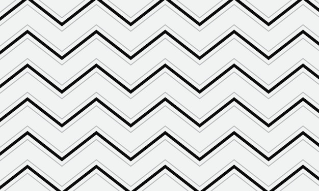 Geometric Chevron Zig Zag Pattern in Black and White
