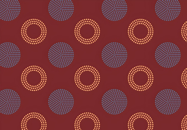 geometric circles in a dot pattern design for fabric or invitation