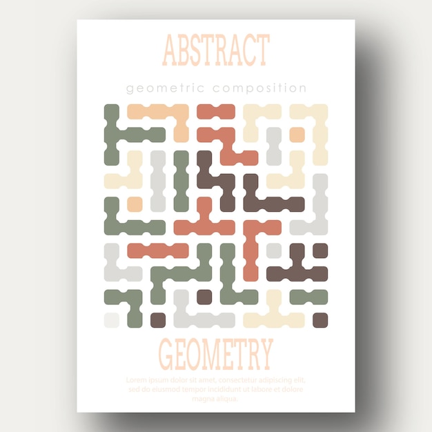 geometric composition a set of colored cover pages for a book a catalog magazine a template for a banner poster and brochure an abstract version of modern design