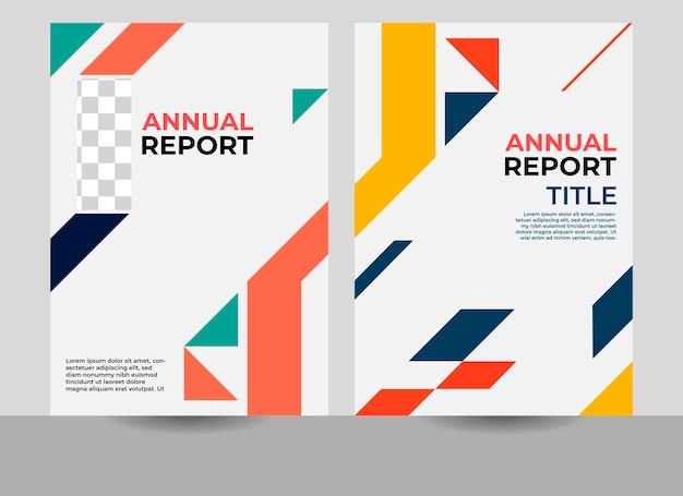 geometric cover design, abstract geometric design, annual report, vector, company profile design