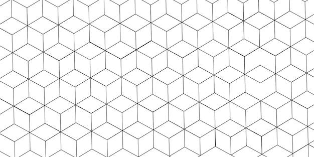 Geometric Cube Pattern