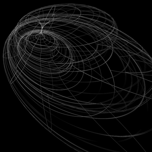 Geometric dark technology and engineering backdrop, graphic abstraction with lines mesh. Netting background, complicated technical sketch.