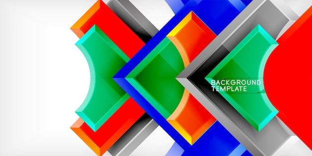 Geometric design abstract background circles and triangles