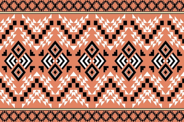 Geometric ethnic tribal vintage seamless pattern. Applied traditional design for background.
