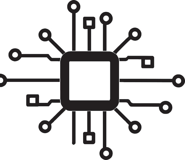 Geometric Fusion Abstract Shape Vector Icon