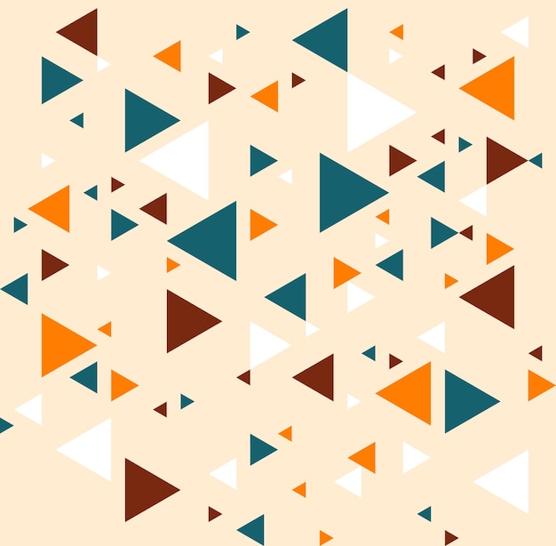 Geometric Hexagonal Triangle Pattern