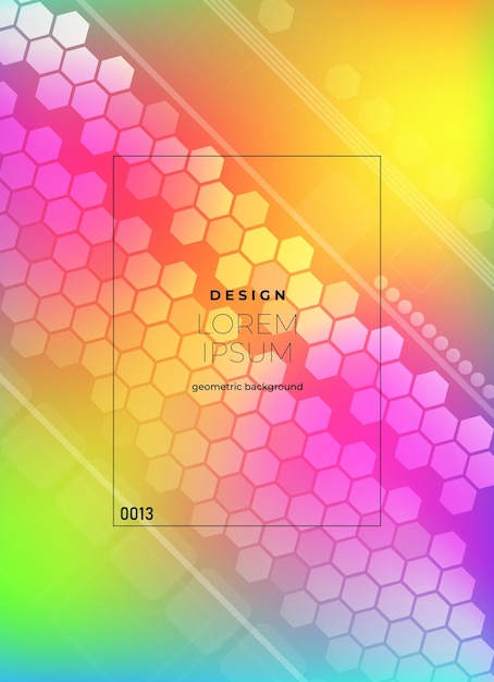 Geometric Honeycomb Abstract Design