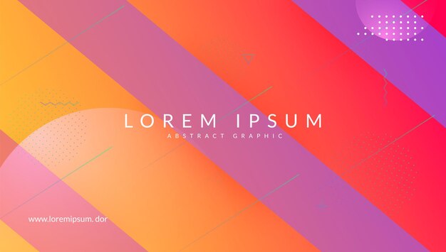 Geometric Layout Cool Landing Page Modern Website Color Fluid