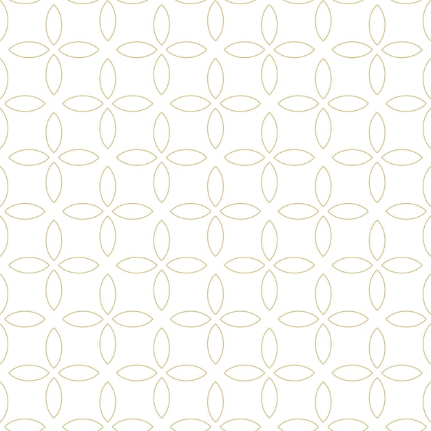 Geometric linear pattern golden lines on a white background interesting rounded lines and patterns