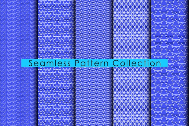 Geometric luxury pattern set Geometric Seamless pattern set