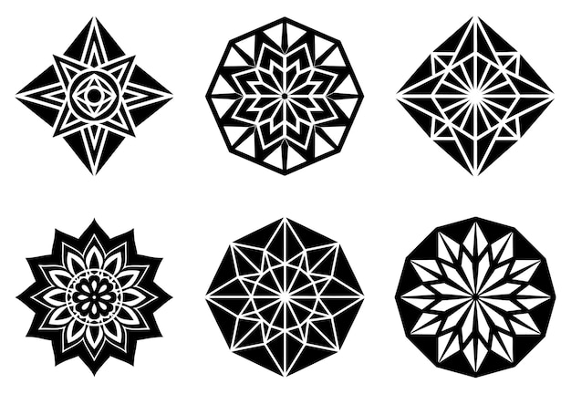 geometric mandalas with clean lines and precise patterns