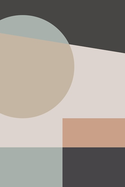 Geometric Midcentury Wall Decor Background Vector