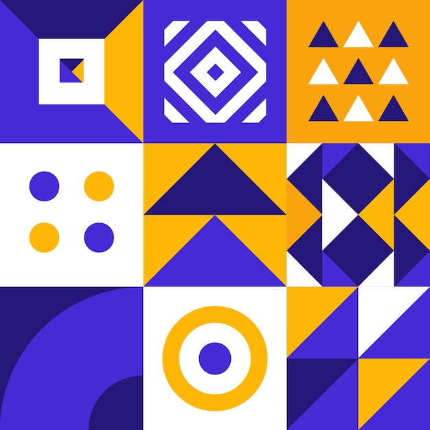 Geometric minimal pattern. Abstract vector geometrical background.