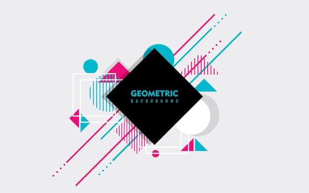 geometric modern element diagonal abstract background colorful template banner