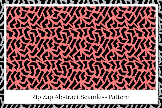 geometric mosaic maze with zigzag triangle seamless pattern on yellow background for print design