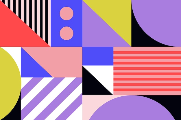 geometric mural wallpaper