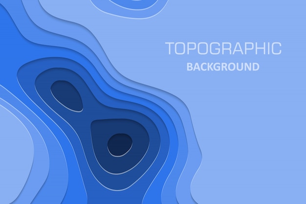 Geometric paper cut background