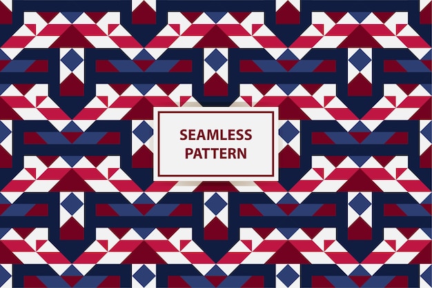 geometric pattern background seamless texture vector illustration