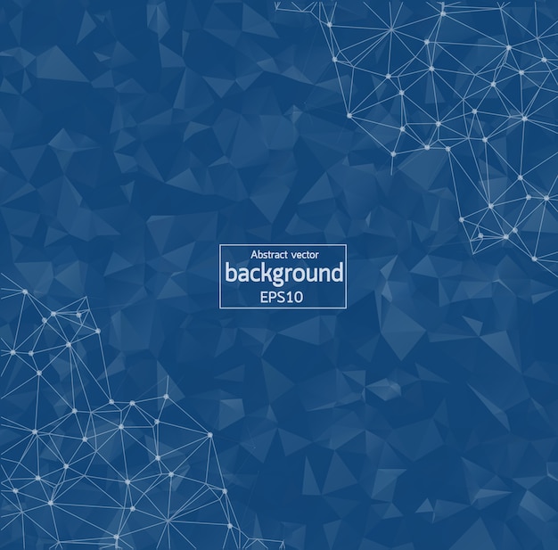 geometric  polygonal background molecule and communication