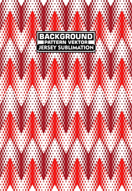 geometric red zigzag chevron jersey sublimation template for sportswear