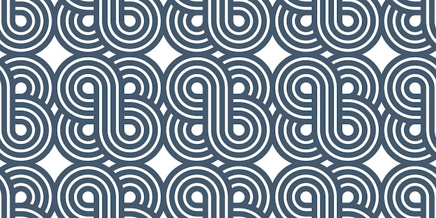 Geometric seamless pattern vector trendy vintage tiling endless background geometrical decorative grid