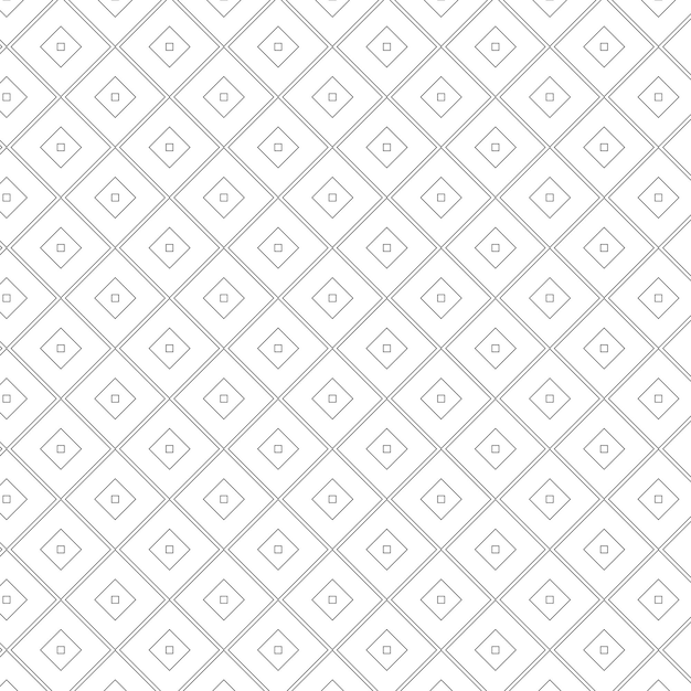 Geometric Seamless Pattern with Interlocking Stars and Flowers