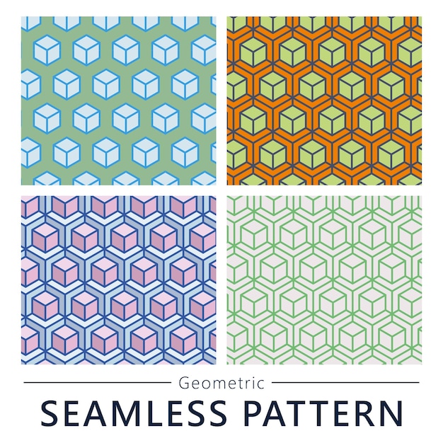 Geometric seamless vector pattern n196