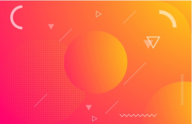 Geometric shape background gradient modern color
