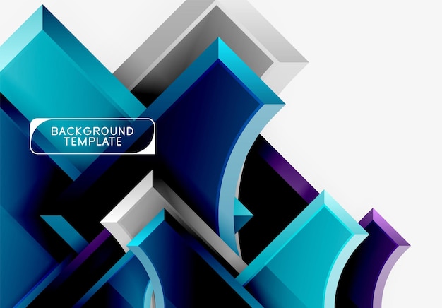 Geometric shapes abstract background
