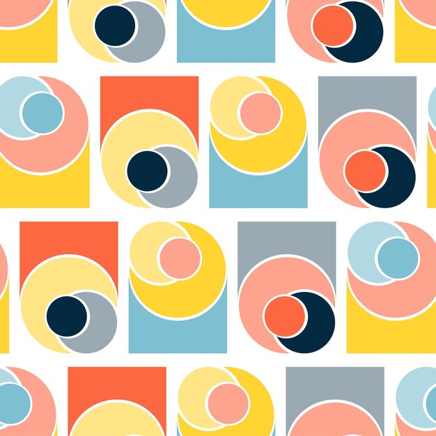 Geometric shapes circle month vector graphics and a set of abstract