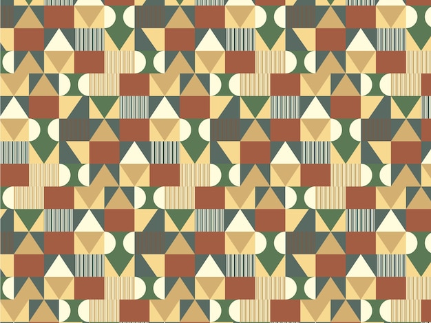 Geometric Shapes in a Repeating Pattern
