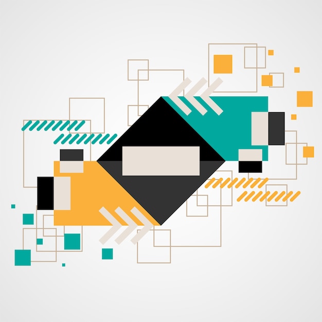 geometric shapes, in the concept of art.