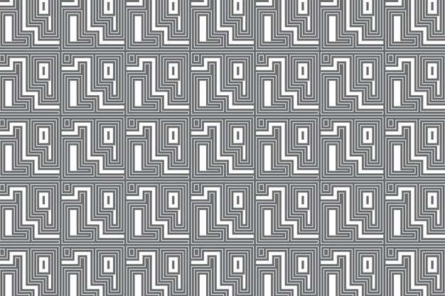 Geometric shapes seamless lines luxury pattern