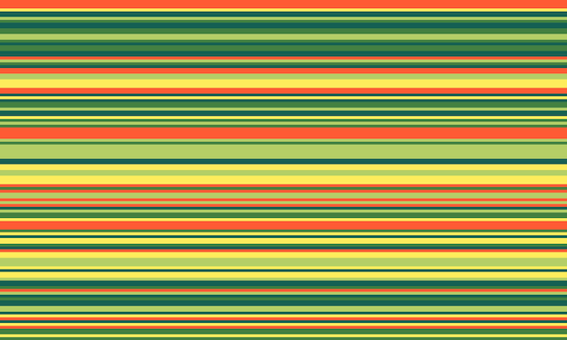Geometric stripes seamless vector pattern with horizontal lines in varied colours creating an abstract background Ideal for textile design wallpaper or graphic prints