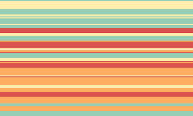 Geometric stripes seamless vector pattern with horizontal lines in varied colours creating an abstract background Ideal for textile design wallpaper or graphic prints