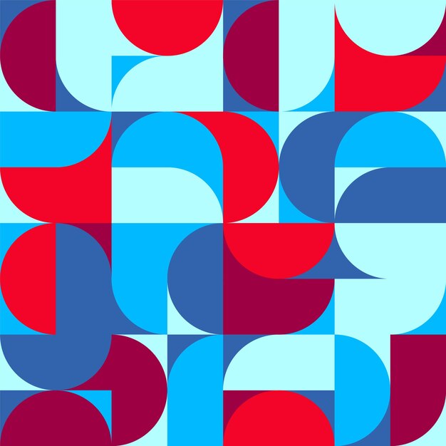 geometric trendy pattern bauhaus style modern colorful background with simple elements retro texture