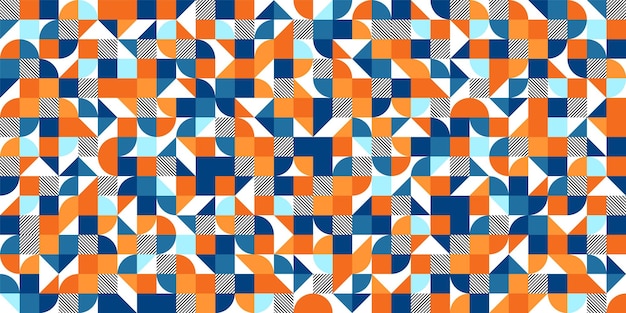 geometric trendy pattern modern colorful background with simple elements retro texture with basic